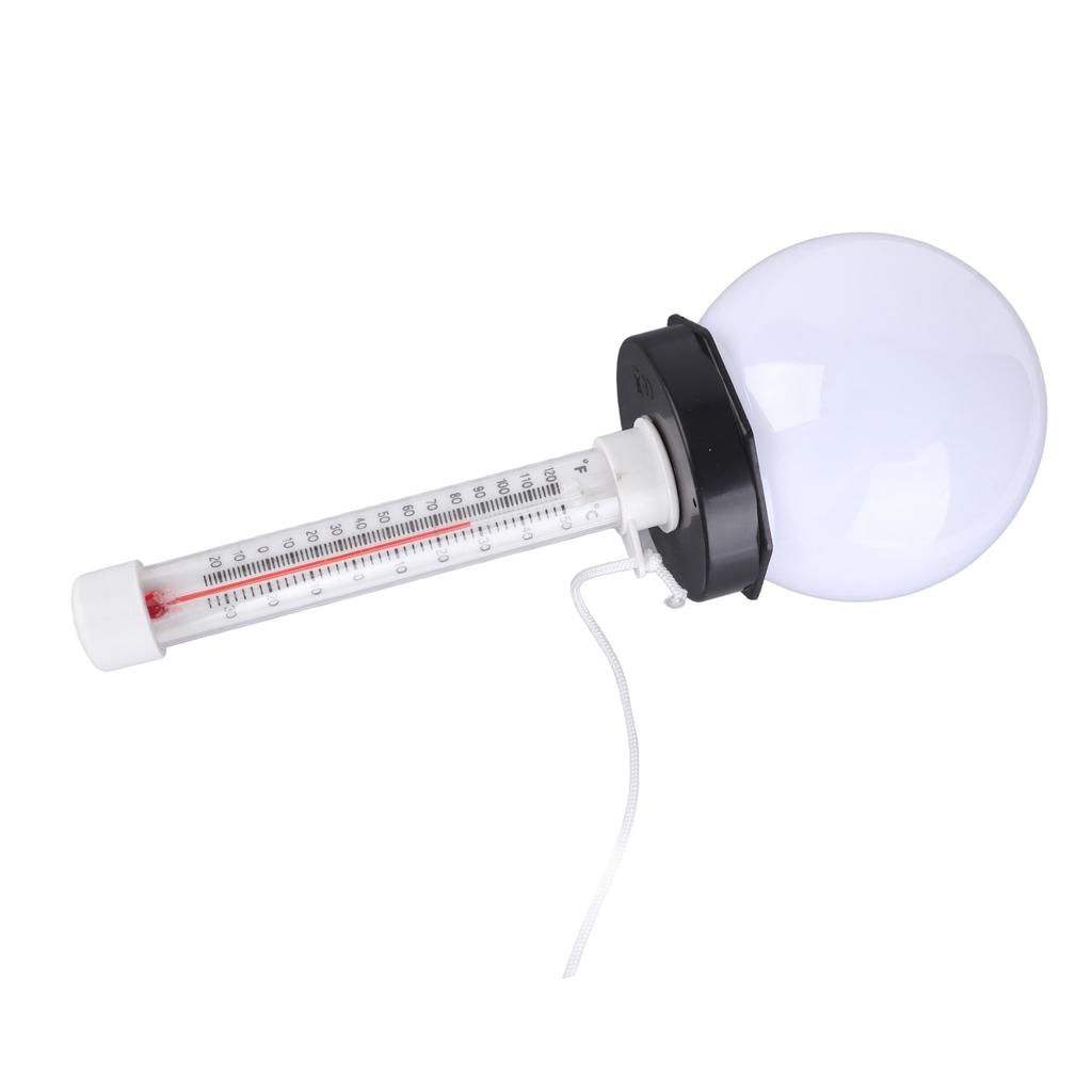 Thermoscope Floating Pool Light Color Charging Solar Powered Temperature Gauge Floating Light for