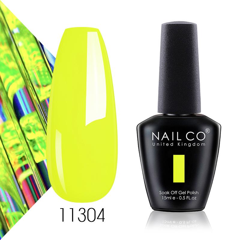 NAILCO 15 мл летний очевидный свежий флуоресцентный цветной гель-лак для дизайна ногтей, блестящий маникюрный набор, УФ/светодиодный гель для ногтей