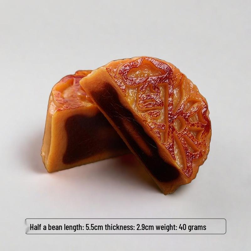 Red Bean Mooncake Simulation Toy - Children's Role-Play & Mid-Autumn Festival Decoration