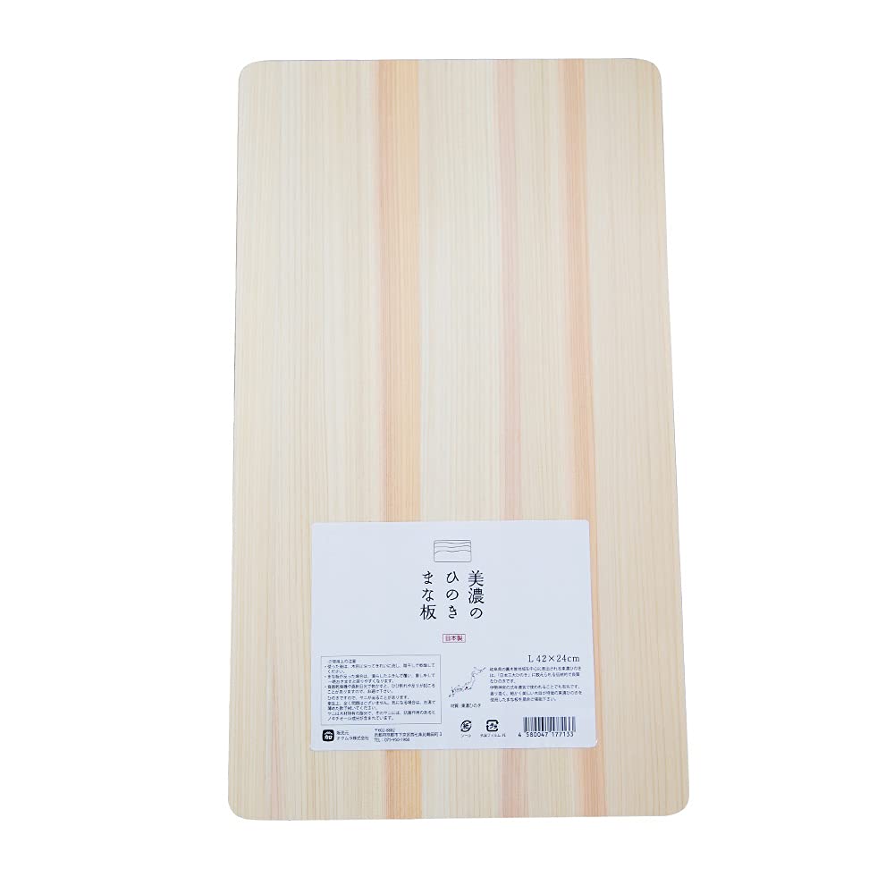 Japanese-made Mino cypress cutting board L 4224cm