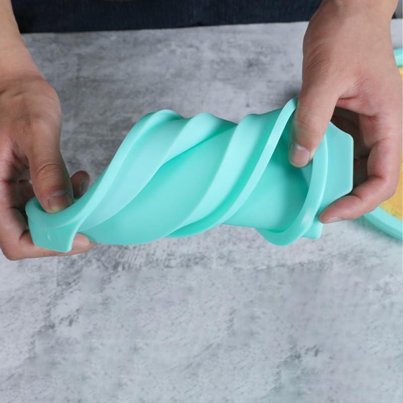 4pcs Silicone Layered Cake Molds Round Shape Cake Baking Pan Heat Resistant Toast Bread Mold Non-stick Kitchen Baking Tool