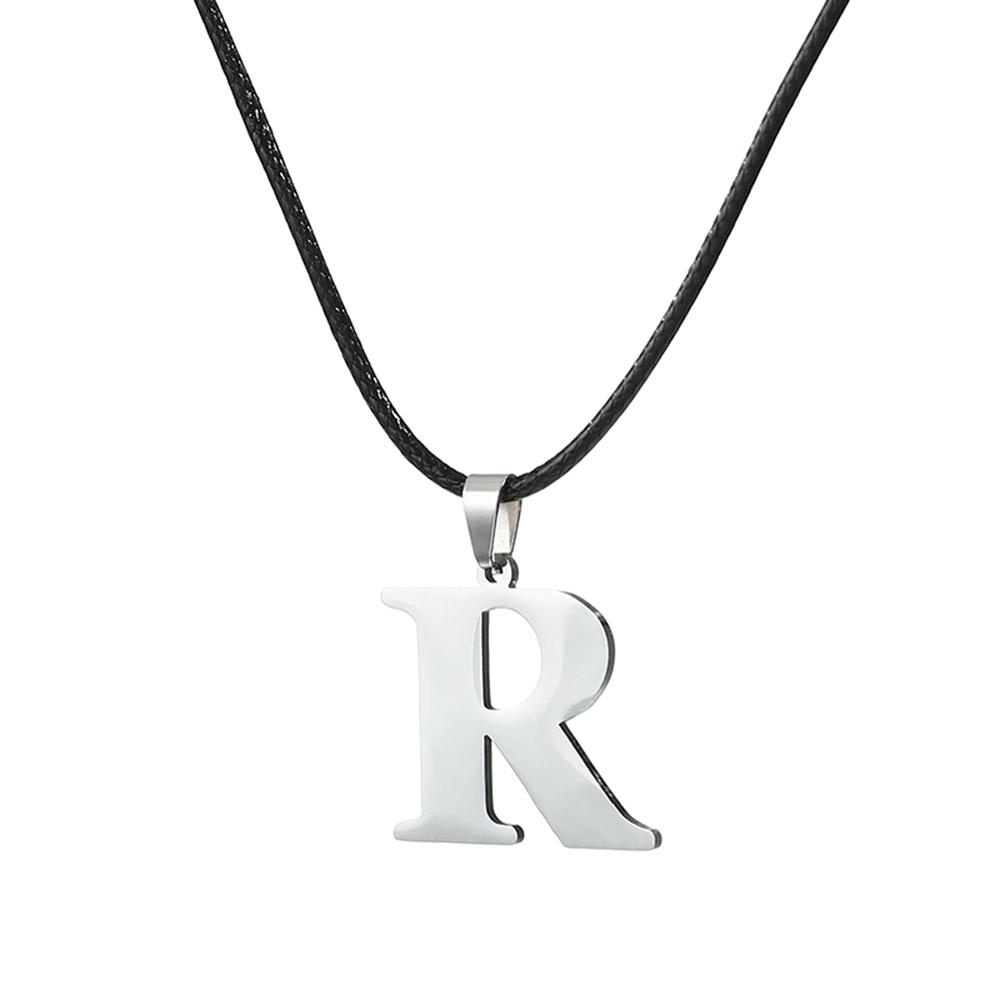 Новое ожерелье с инициалами от А до Я из нержавеющей стали, 26 английских букв, для мужчин и женщин, персонализированные ювелирные изделия, подарки