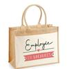Sac De Plage - PLANETEE - Jute Avec Poche Employée En Vacances - Coton - 43x33 Cm - Multicolore
