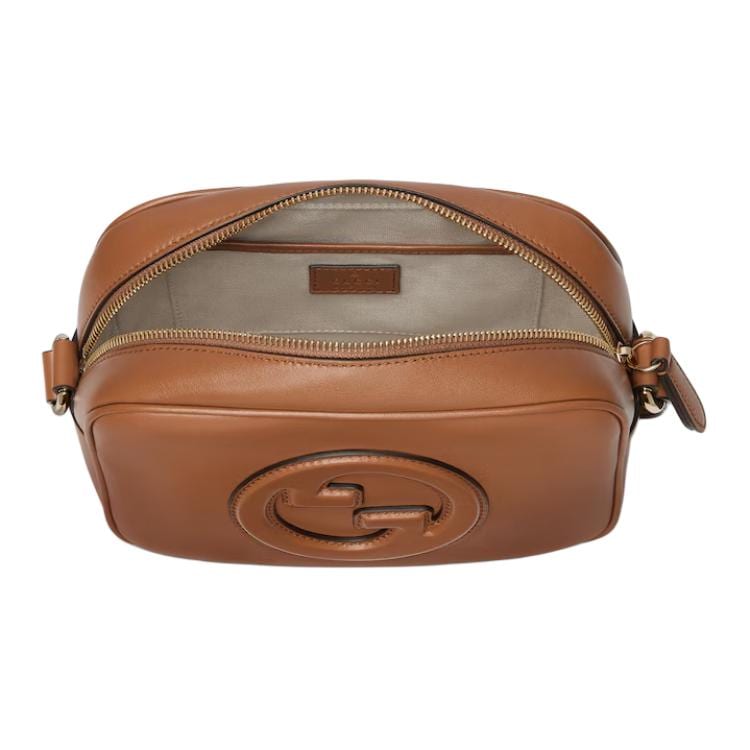 GUCCI Smooth Leather Crossbody Bag, Shoulder Bag Mini Women's Brown 820429-AAEDB-2718