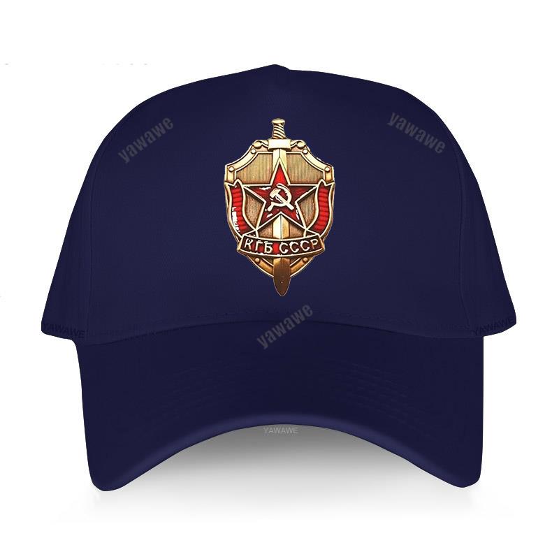 New Arrival Short Visor Hat Men Yawawe Caps KGB Badge CCCP Russian Russia Hip-hop Baseball Cap Cotton Women Summer Hats