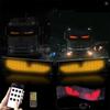 App Control Scrolling Advertising LED Sign Led Eyes for Truck USB Custom Text Pattern Programmable Display Truck Car Devil Eye