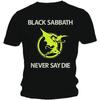 Rock Off Официально лицензированная продукция Black Sabbath Never Say Die Официальная футболка Мужская Унисекс