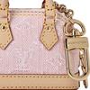 Louis Vuitton Мини-кошелек Micro Alma из денима с классическим принтом Monogram, холст, кожа, женский, розовый M02763