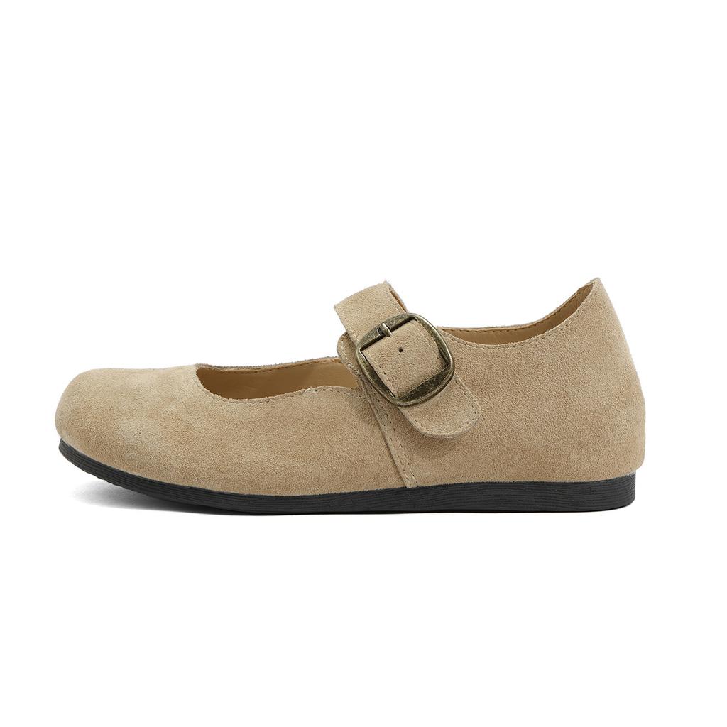 Женские туфли Мэри Джейн из кожи, осенние и осенние, ретро, на мягкой подошве, одинарные туфли с внутренней высотой, на плоской подошве, туфли Биркенбин на одной педали