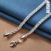 925 Sterling Silver 8mm Necklace Fashionable Wedding Jewelry