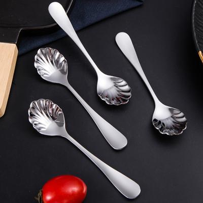 Десертная ложка, зеркальная полировка, форма корпуса, нержавеющая сталь, домашняя фруктовая ложка для детей