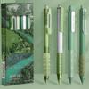 4PCS/Box Press Type Neutral Pen Quick Drying Ballpoint Pen Multi-function Signature Pen  Student