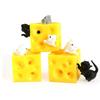 1/3Pcs Mouse Drill Cheese Finger Anti Pressure Toy Elastic Stretch Fun And Relaxation Stress Relieving Suitable For Office/Study