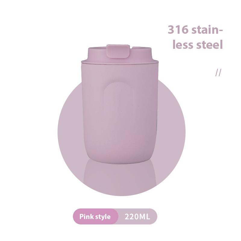 220Ml Stainless Steel Mini Coffee Cup Water Bottle Leak-Proof Car Vacuum Flask Travel Insulated Bottle Thermos Mug