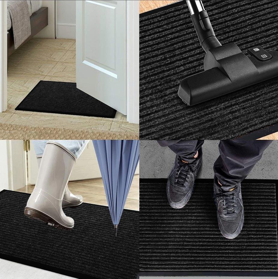 Entrance doormat 80x120 cm Yolanda black
