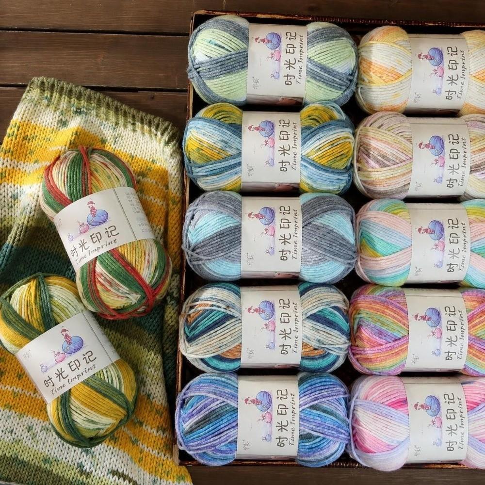 100g Per Roll Knitting Yarn Soft Handmade Yarn Knitting Sweaters Bags Blankets