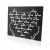 ARLANY Tape in Placement Board with Clips Tape Hair Dye Plate Hair Extensions Tool Display Board Salon Barber Supplies