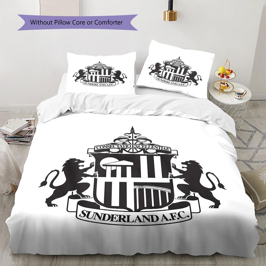 Sunderland logo Bedding Quilt Set Quilt Cover Pillowcase Home Decoration Birthday Gift (1 * duvet cover + 2 * pillowcase, without core)