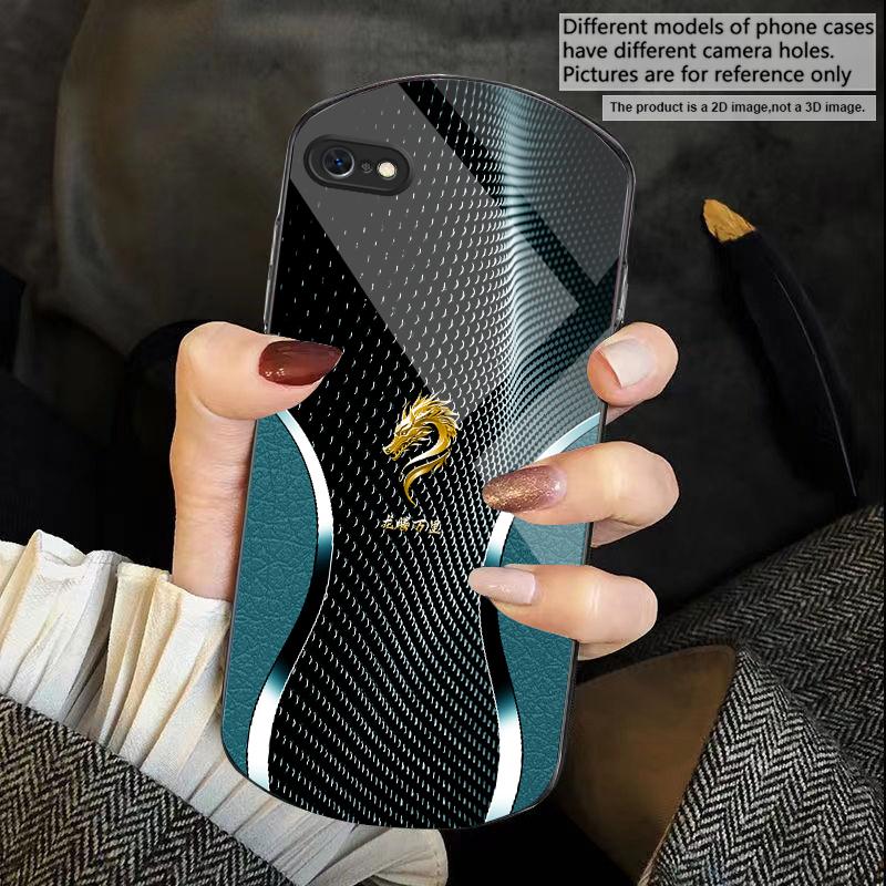 Величественная голова дракона Для iPhone 17 16 15 14 Pro 13 Plus 12 mini 11 Pro Max XR X S 7 8 Эллиптический чехол для телефона из закаленного стекла