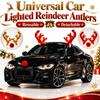 Universal Car Lighted Reindeer Antlers Warm Light Strip Car Reindeer Kit  Festive Atmosphere