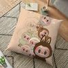 Наволочка Labubu The Monsters Pillowslip Cushion Plush 45x45CM Для мальчиков и девочек Мультфильм Аниме Kawaii Украшения Дети День рождения Милые подарки