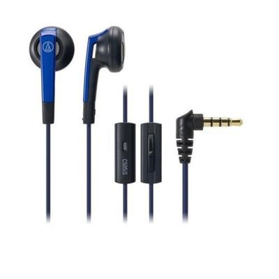 Проводные наушники Audio Technica ATH-C505iS BL с микрофоном, синие