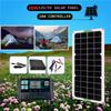 12V 30W Solar Panel with 10/100A Controller Kit for Car Van Boat Caravan Camper Trickle Portable Battery Charger
