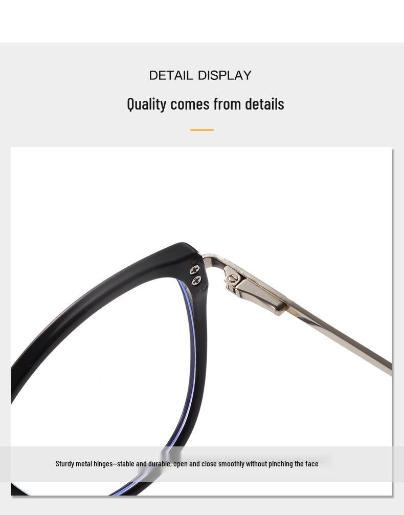 Tortoiseshell Cat-Eye Glasses for Nearsighted Women: Light, Large Frames, Decorative, Fits Square/Round Faces, Prescription-Ready