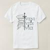Veni Vici Vidi Римская Империя SPQR Римский Легион Футболка 100% Хлопок Круглый Вырез Короткий Рукав Летняя Повседневная Мужская Футболка Уличная Мода