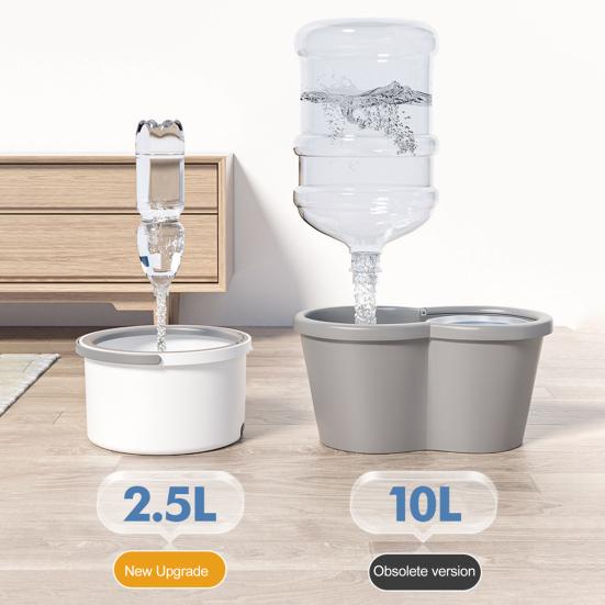 Швабра с выдвижной ручкой, вращающаяся на 360 градусов, для влажной и сухой уборки полов, ведро для швабры из микрофибры