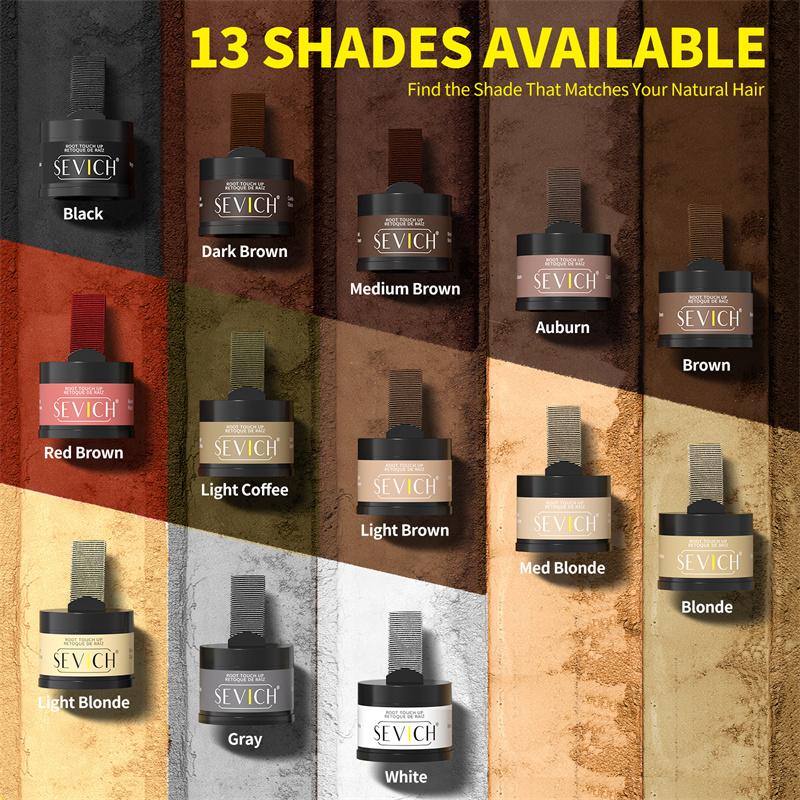 Пудра для линии роста волос Консилер Временная маскировка корней волос Контроль линии роста волос Покрытие седины Пудра-тень для линии роста волос Мгновенно