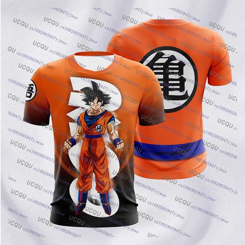 МУЖСКАЯ Футболка с 3D принтом Goku №10 из аниме Dragon Ball, летняя одежда