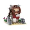 Нетоксичные Gobricks Moc Христианство Бог Пастырь Иисус Кубики Распятие Иисуса Въезд в Иерусалим на Осле Строительные Блоки Игрушка Подарок