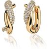 Cubic Zirconia Huggie Earrings 14k Gold Plated Tiny Earrings Small Huggie Hoop Earrings Simple Lightweight Hoops Gift for Women