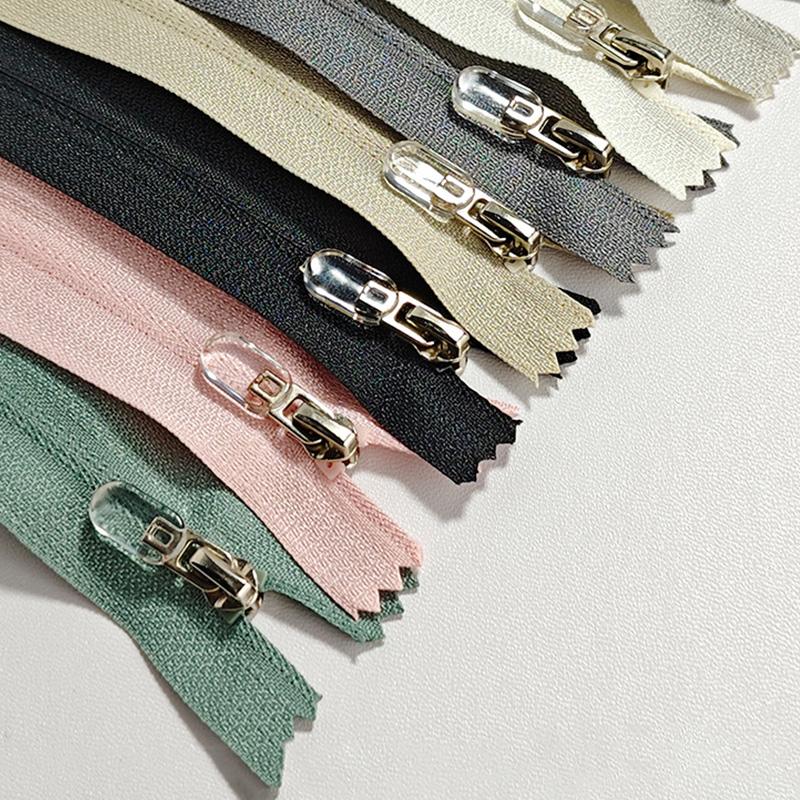 10 шт. молния аксессуары обратная молния спортивная одежда нейлон цветной закрытый хвост солнцезащитная одежда 3# сменные прозрачные головки молнии костюм