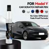 Для Tesla Model Y 1996-2026 Автомобильный карандаш для подкраски кузова Автомобильный карандаш для подкраски Черный Белый Средство для ремонта краски дисков Tesla Ремонт краски