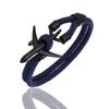 Airport Fashion Men Women Airplane Anchor Bracelets Charm Rope Chain Paracord aviation life Jewelry Pulseras hombres