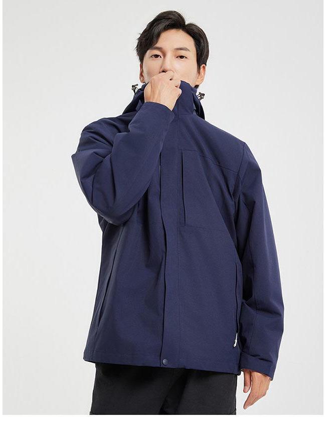 Куртка штормовая Duke с тремя степенями защиты и съемным внутренним слоем – Хлопковая куртка с логотипом на заказ, модная, для активного отдыха, альпинизма и велоспорта