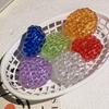 Simulation Rainbow Beads Pinching Toy Transparent Slow Rebound Toy Table Ornaments