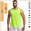 Men's Mesh Breathable Fitness Vest for Summer, Quick-Drying Sports Tank Top for Running and Basketball, Sweat-Resistant, Large Size.