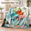 Amazing World of Gumball Custom Name Flannel Throw Blanket Soft Warm for Sofa Bed Indoor Home Use