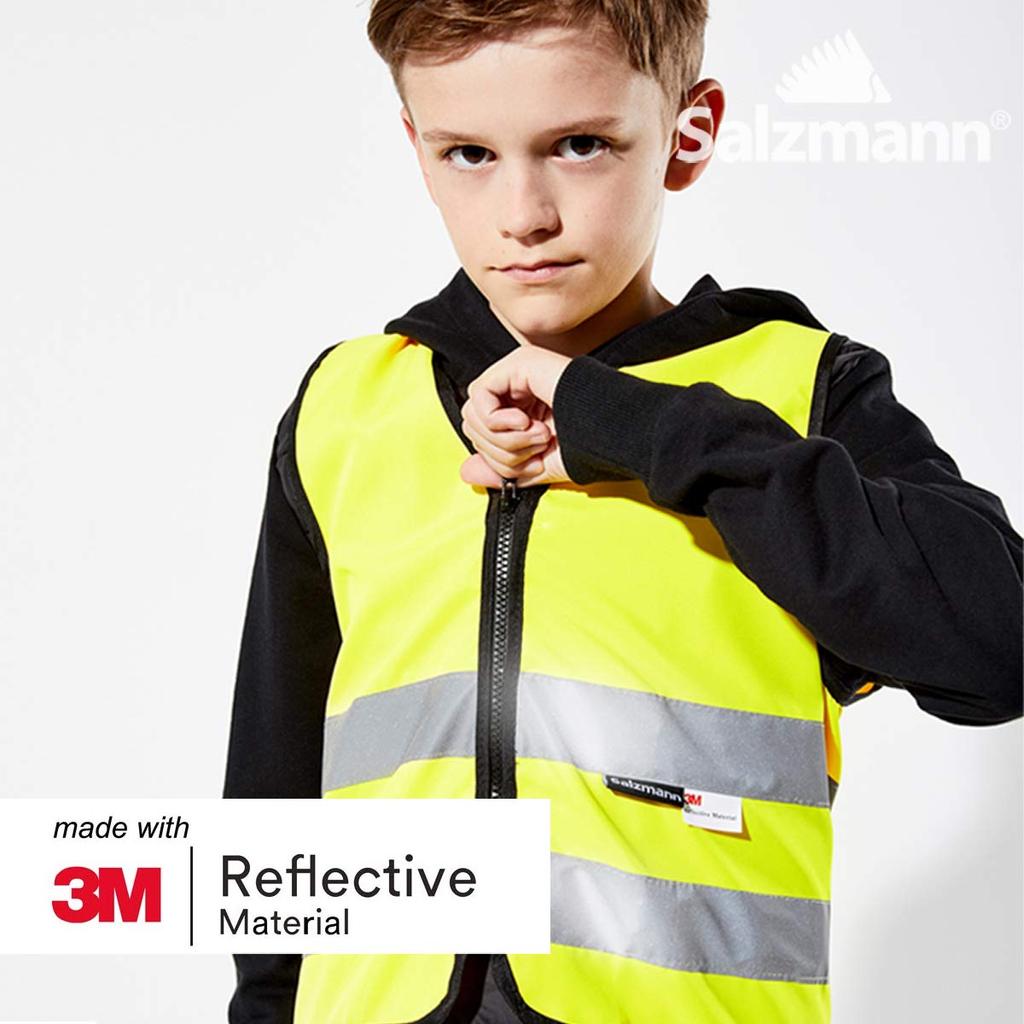 Salzmann Светоотражающий жилет для детей - использован светоотражающий материал 3M