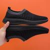 Breathable men's shoes spring and summer mesh breathable shoes fly-woven casual shoes men's socks shoes running shoes