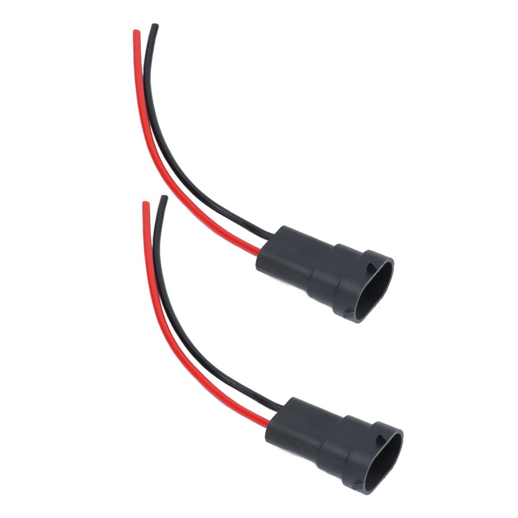 2Pcs Socket Wires Male Adapter Headlight Copper Wiring Harness 12V for H11 H8 880 890 Bulb