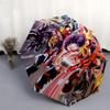 1pc Outdoor Umbrella with Yu-Gi-Oh! Characters - Automatic Opening/Closing, Portable 3-Fold Design, 8-Rib Iron Frame - Perfect Gift for Fans, Tra
