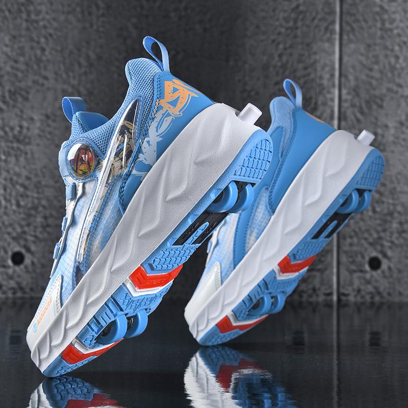 Classmate Boys' New Spring Girls' Sports Invisible Four-Wheel Retractable Roller Skating Children'S Runaway Shoes