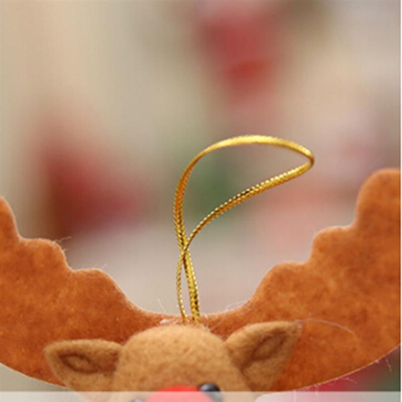 Счастливого Рождества Украшения Кукла Подвесные Украшения Милая Плюшевая Кукла Дед Мороз Снеговик Подвеска Рождественская Елка DIY Украшение