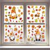 Thanksgiving Autumn Maple Leaves Window Decals - Creative Static Cling Wall Stickers