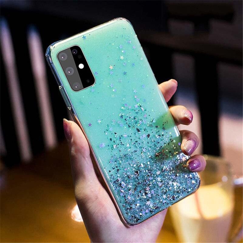 Fashion Bling Case For Samsung Galaxy S25 S24 FE S23 S22 S21 Ultra A56 A36 A26 A55 A35 A54 A34 A24 A55 A35 A15 A05 A53 A13 A51 Glitter Silicone Cover