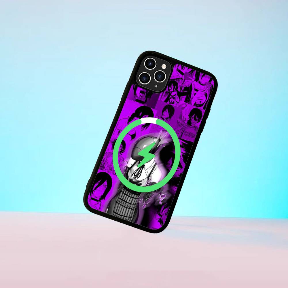 Аниме C-Человек-бензопила Магнитный матовый чехол для телефона Для IPhone 16 17 15 14 13 12 11 Для Magsafe Беспроводная зарядка Чехол